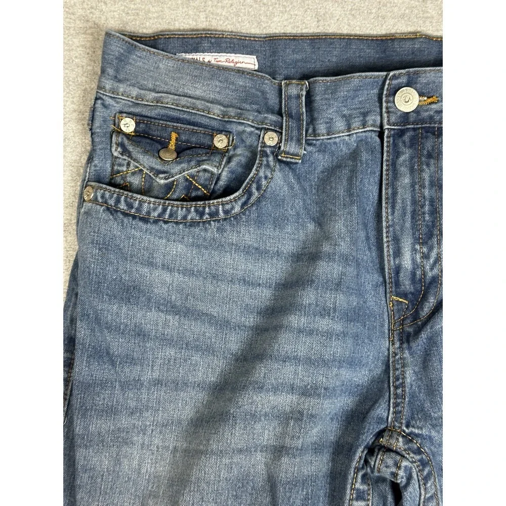 True Religion Ricky Jeans Mens 40 Straight Leg Made USA Originals Classic Denim